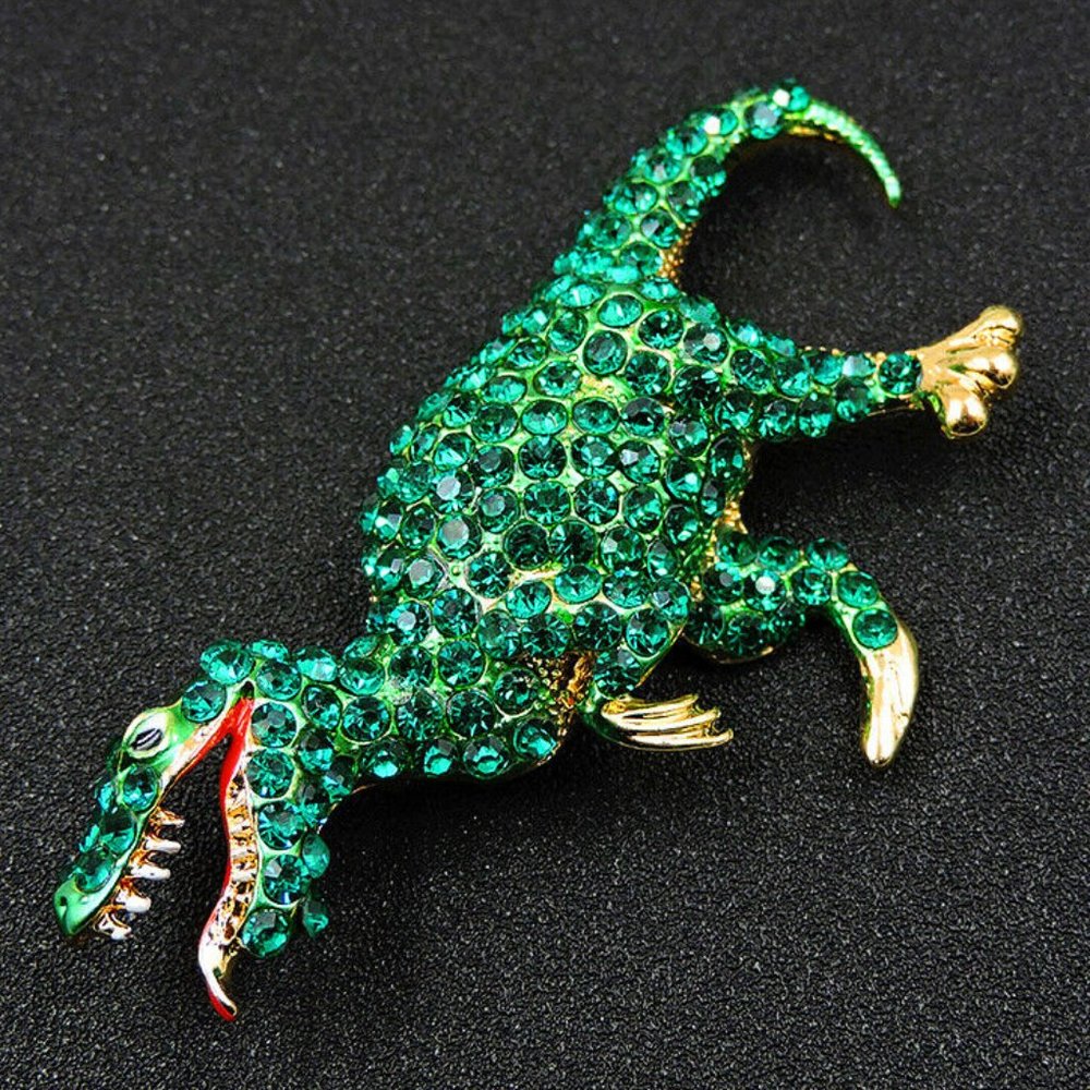 BIG Jurassic TYRANNOSAURUS REX Dinosaur Brooch - Picture 2 of 5
